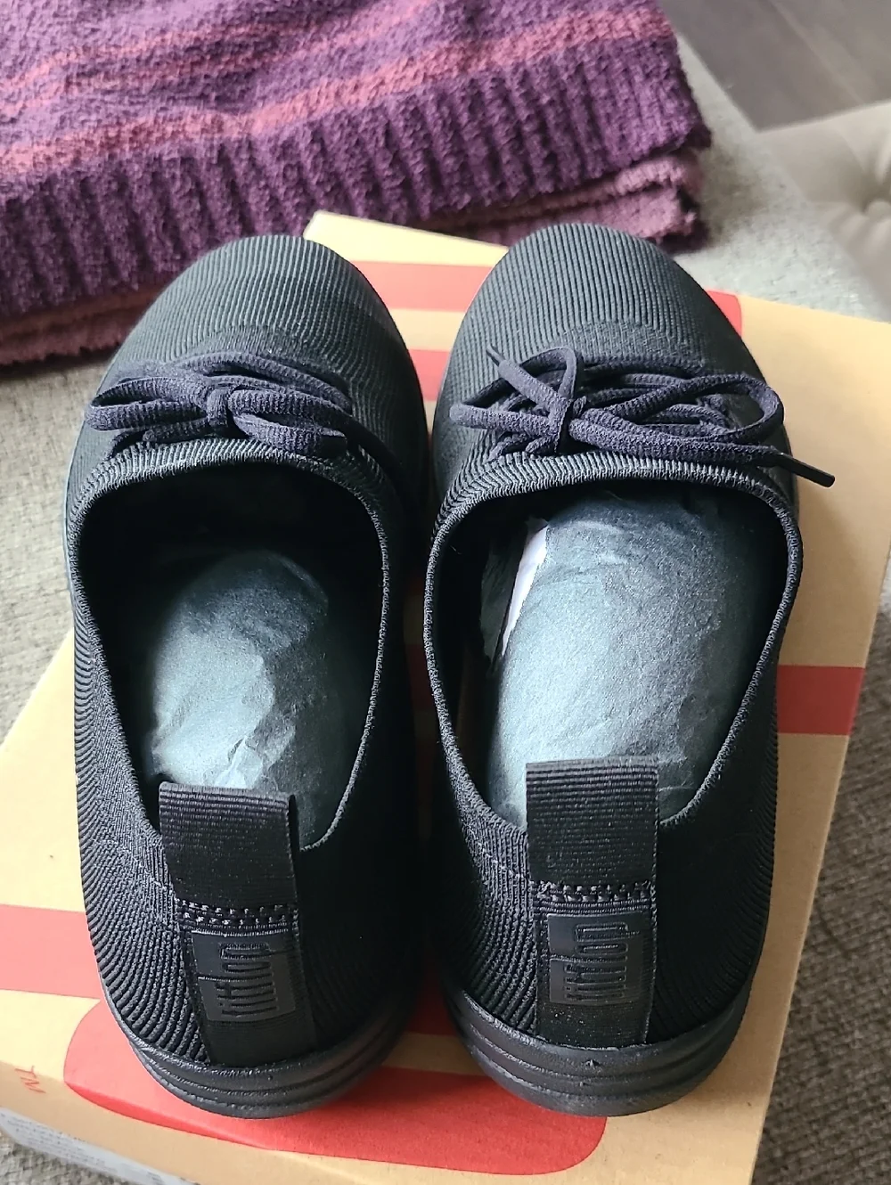Fitflop Black F-Sporty Uberknit Sneakers - Picture 6 of 8